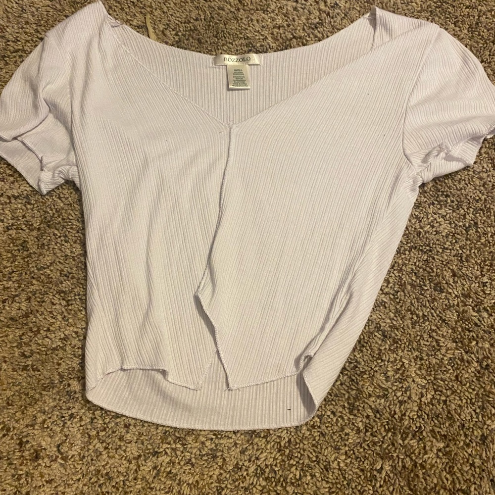 basic white crop top